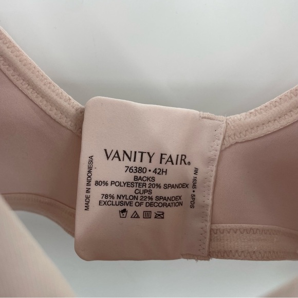NWT VANITY FAIR 76380 42H sheer quartz pink - Picture 4 of 5